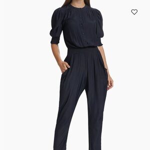 Ramy Brook Silk navy blue jumpsuit M